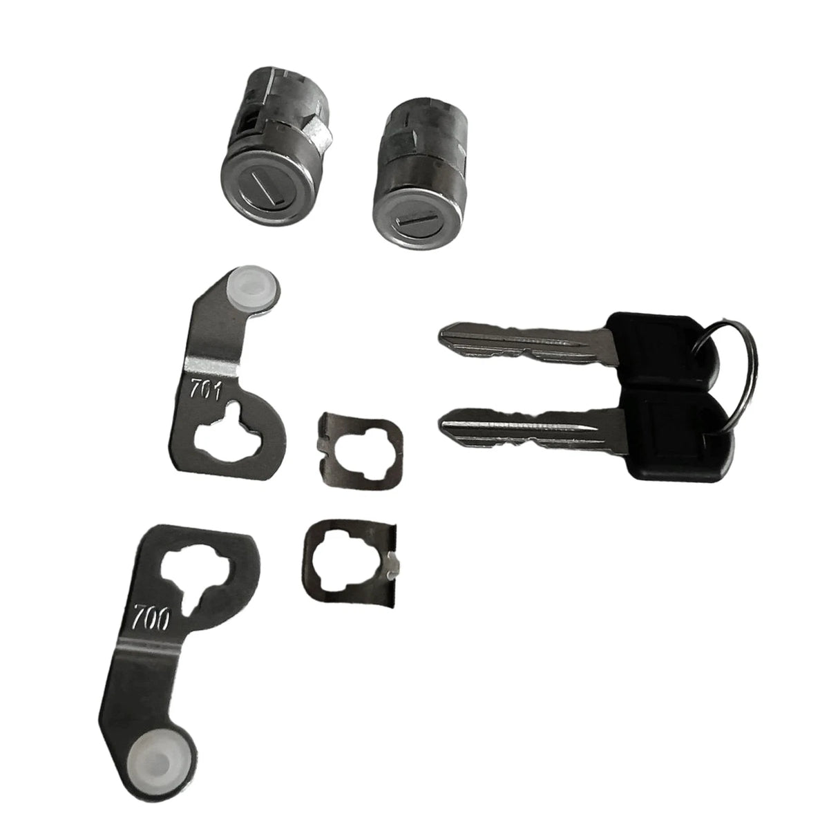 Set of 2 Door Lock Cylinders with Keys 15298924 for Chevy Silverado (2001–2006)