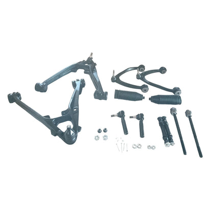 12X Front Upper Lower Control Arm Tie Rod Kit for Chevy Silverado 1500 GMC Sierra (2007–2018)