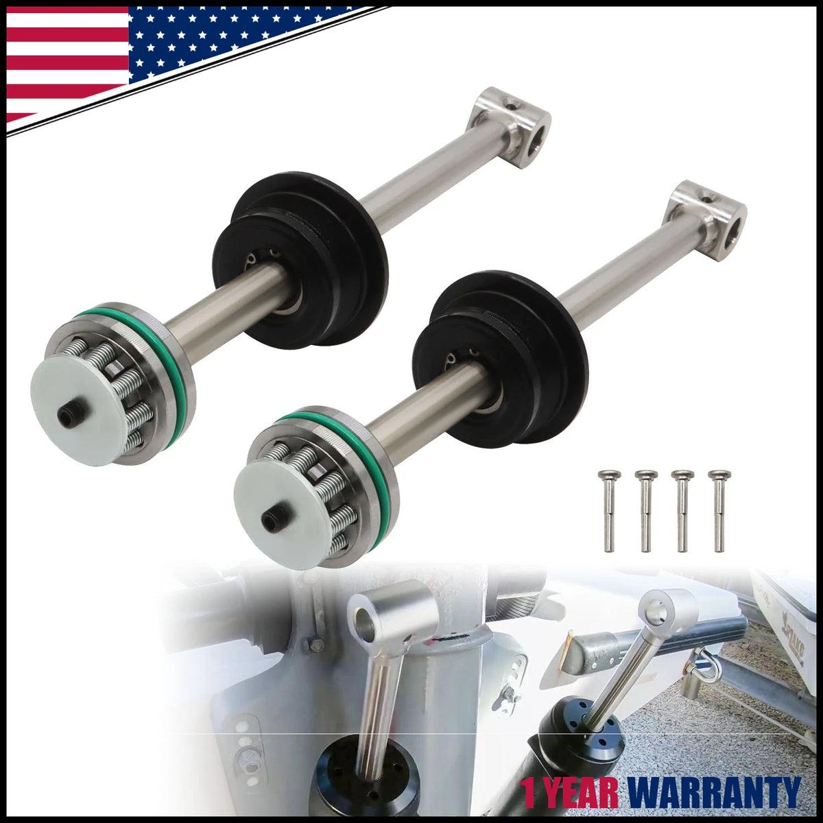 2X Trim Rod Assembly Kit for Mercury Verado L6 200-300HP (2004–2023) 8M0118299 896157A01