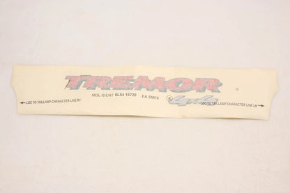 Tremor 4x4 Decal for Ford (2000–2023) - 6L5Z-9925622-EA, 6L54-16720-EA