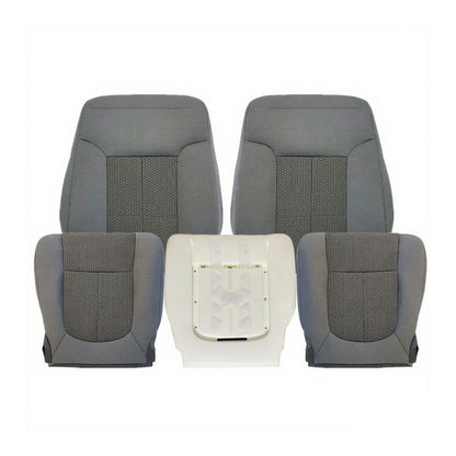 Front Cloth Seat Cover Gray & Driver Foam for Ford F250 F350 FX4 (2011–2016)