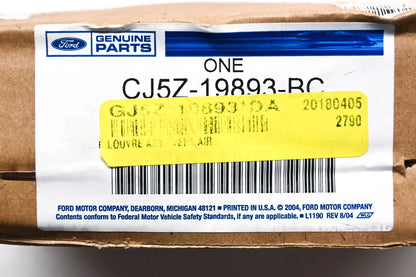 OEM Black Louver Air Vent for Ford CJ5Z-19893-BC (NOS)