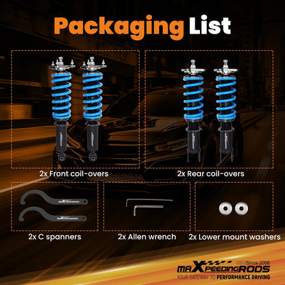 Coilovers Lowering Kit for Infiniti G37 RWD (2008–2011) Nissan 370Z (2009–Present)