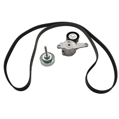 Serpentine Belt Tensioner Pulley Kit for Buick Cadillac SRX GMC Saturn Saab 9-4X (2010–2016)