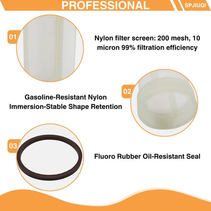 Fuel Filter w/ORing for Mercury Outboard 8 10 50 55 60HP (87946T3, 18-7802)