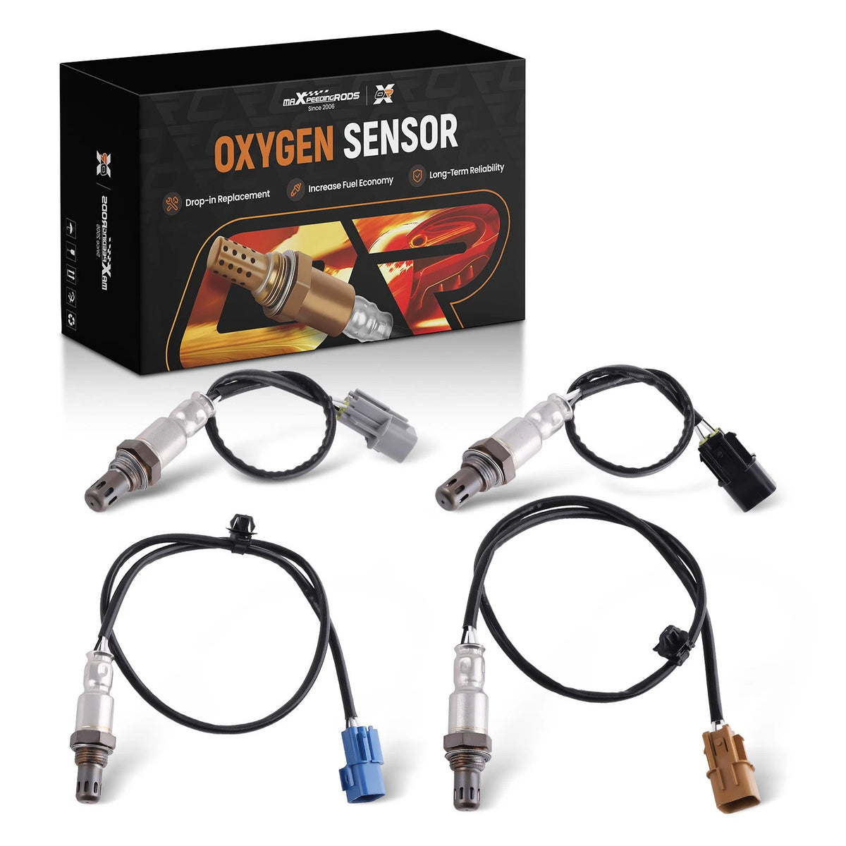 Set of 4 Oxygen O2 Sensors for Kia Sorento 3.5L V6 (2011–2013)