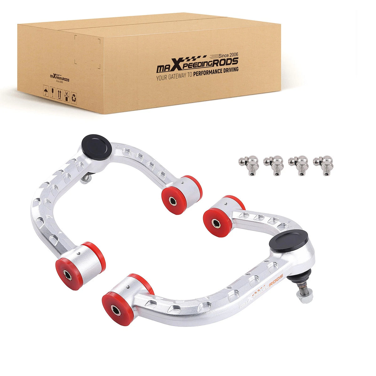 Set of 2 Forged Aluminum 2-4" Lift Upper Control Arms for Ford F-150 (2004–2024)