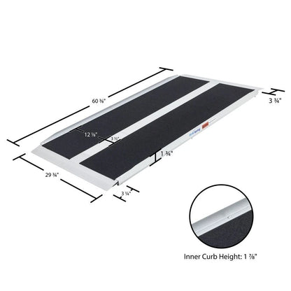 Aluminum Solid Curb Ramp for Vehicles (5' x 30")