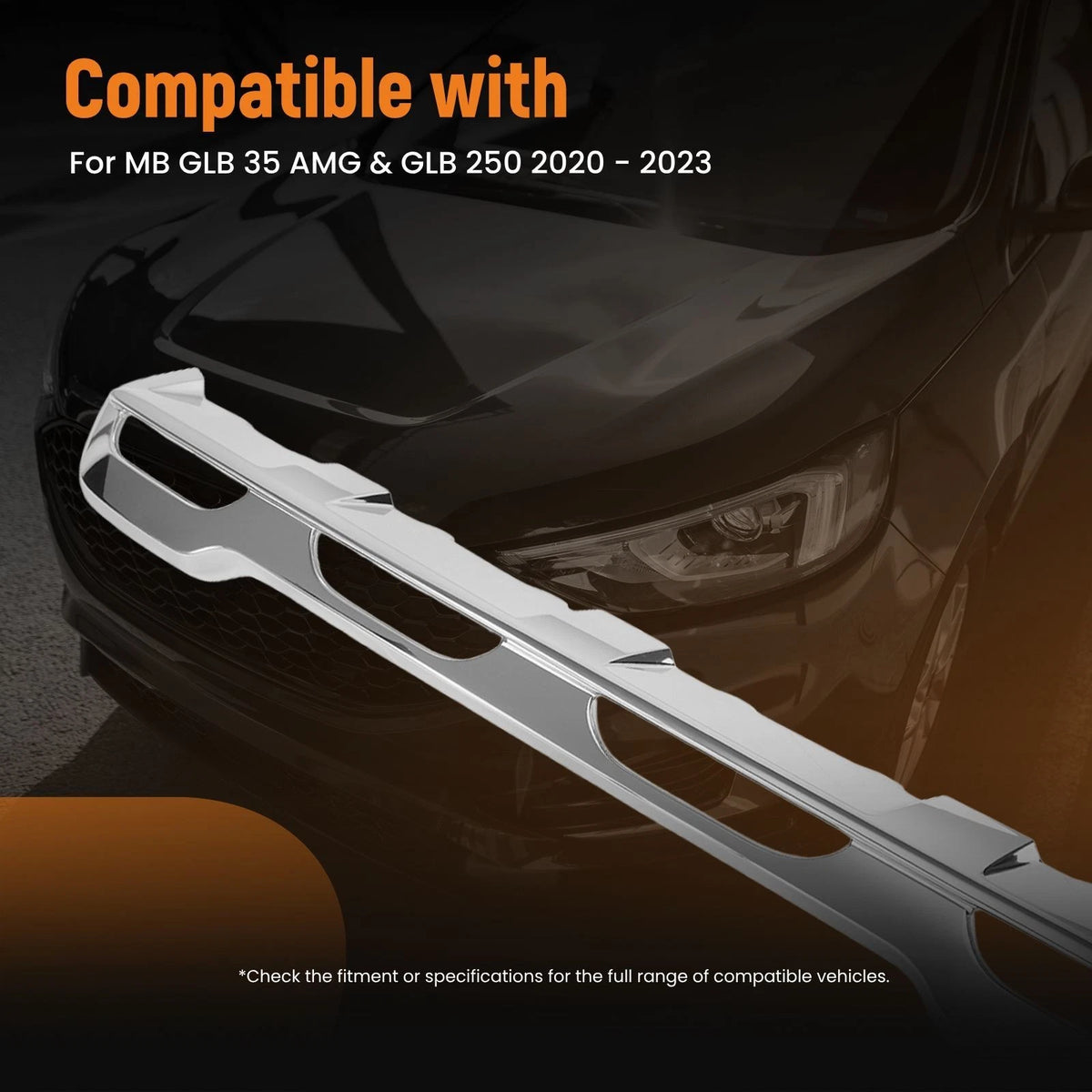 Chrome Front Bumper Cover for MB GLB 35 AMG (2020–2023) 2478853903