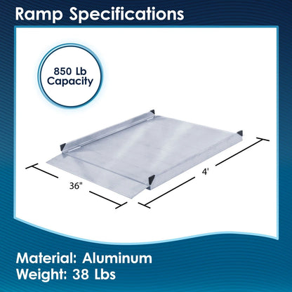 4' Aluminum Wheelchair Access Ramp for Silver Spring