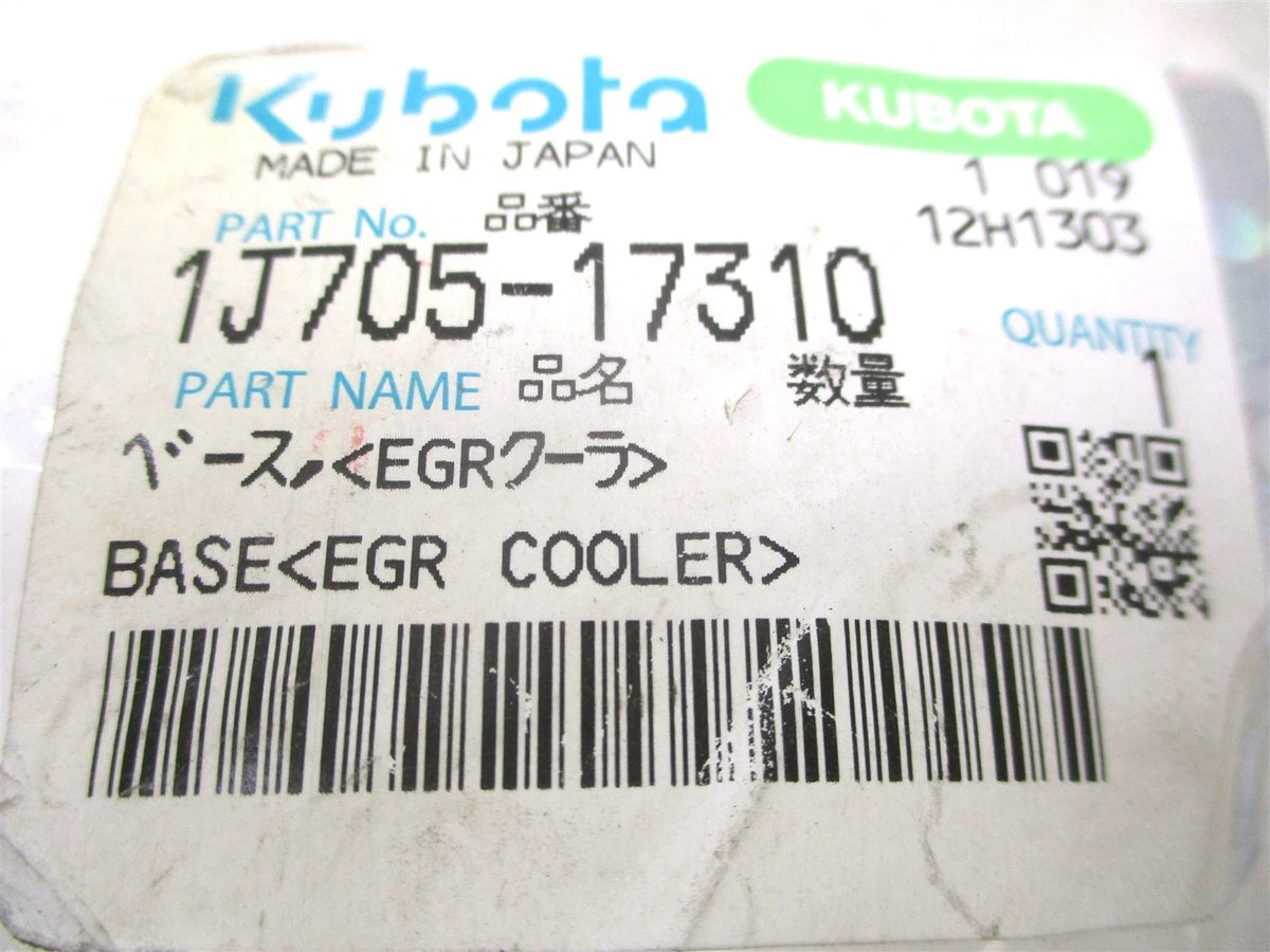 EGR Cooler Base for Kubota KX057-4, U55-4, R530 (V2607) 1J705-17310