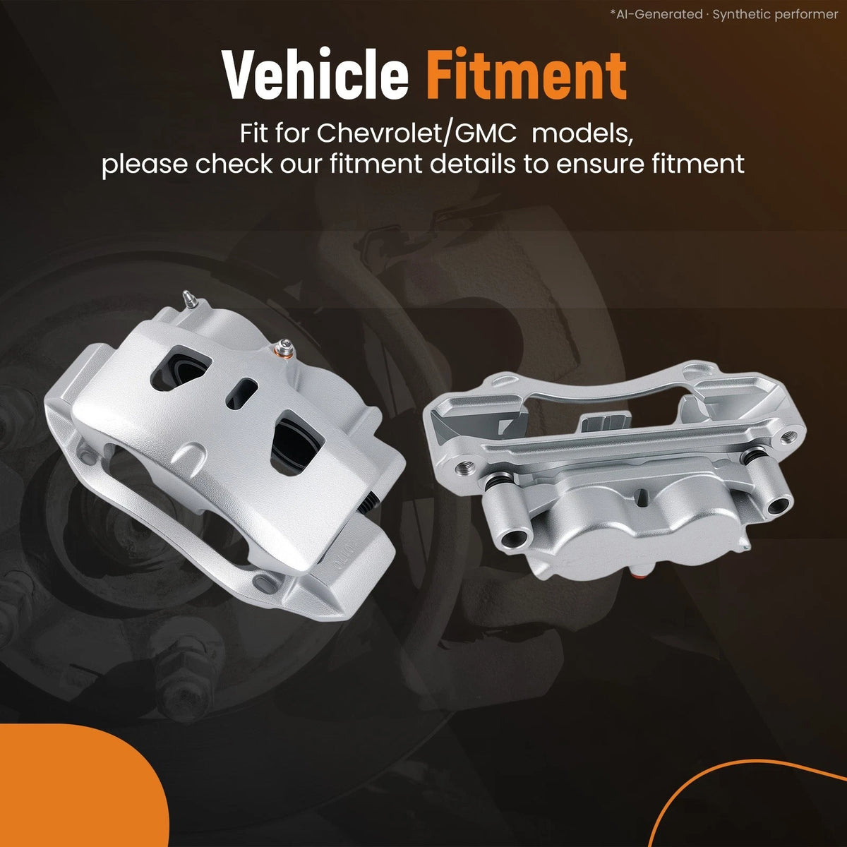 Set of 2 Brake Calipers for GMC Sierra 2500 HD/3500 HD (18B5303, 18B5302)