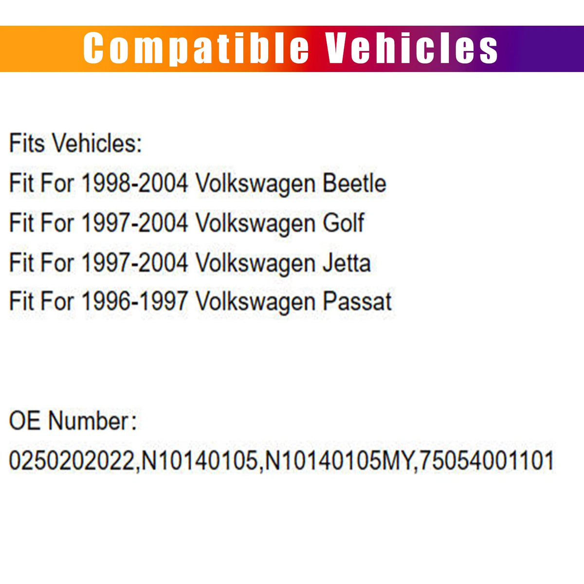 4X Glow Plug Set for VW Golf Beetle Jetta Audi Diesel 1.9 TDI (1998–2006)