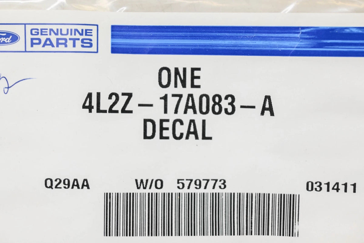 Jack Operation Decal for Ford (2004–2004) 4L2Z-17A083-A
