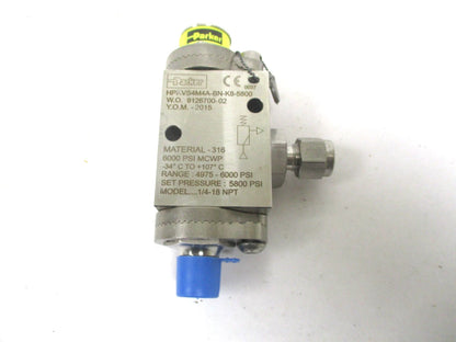Parker Proportional Relief Valve HPRVS4M4A-BN-K8 5800 PSI for
