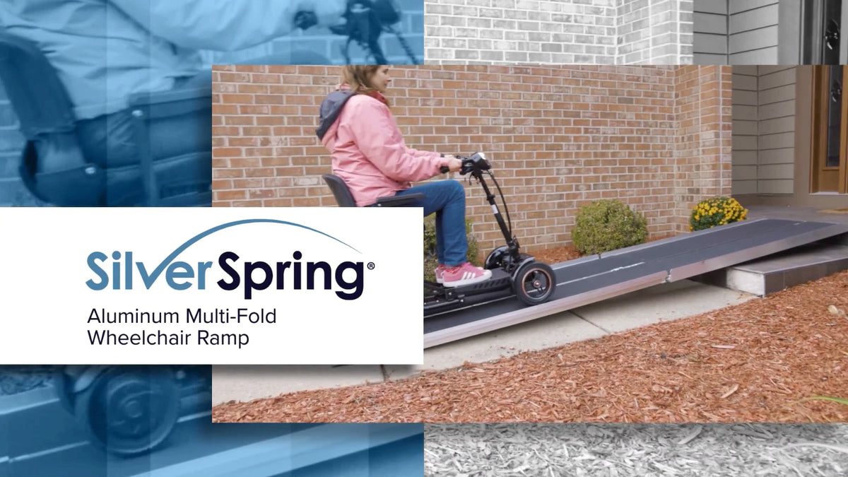 12' Portable Wheelchair Ramp for Home Steps & Entry (600 lb Capacity)