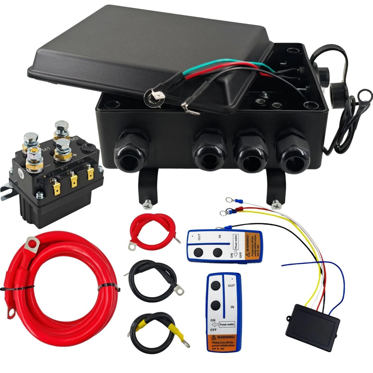 Winch Solenoid Relay Kit for ATV UTV (20000lb) with Wireless Remote