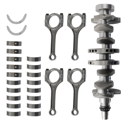 Set of 4 Crankshaft Rods and Bearings for Hyundai Accent/Kia Rio (2012–2017)