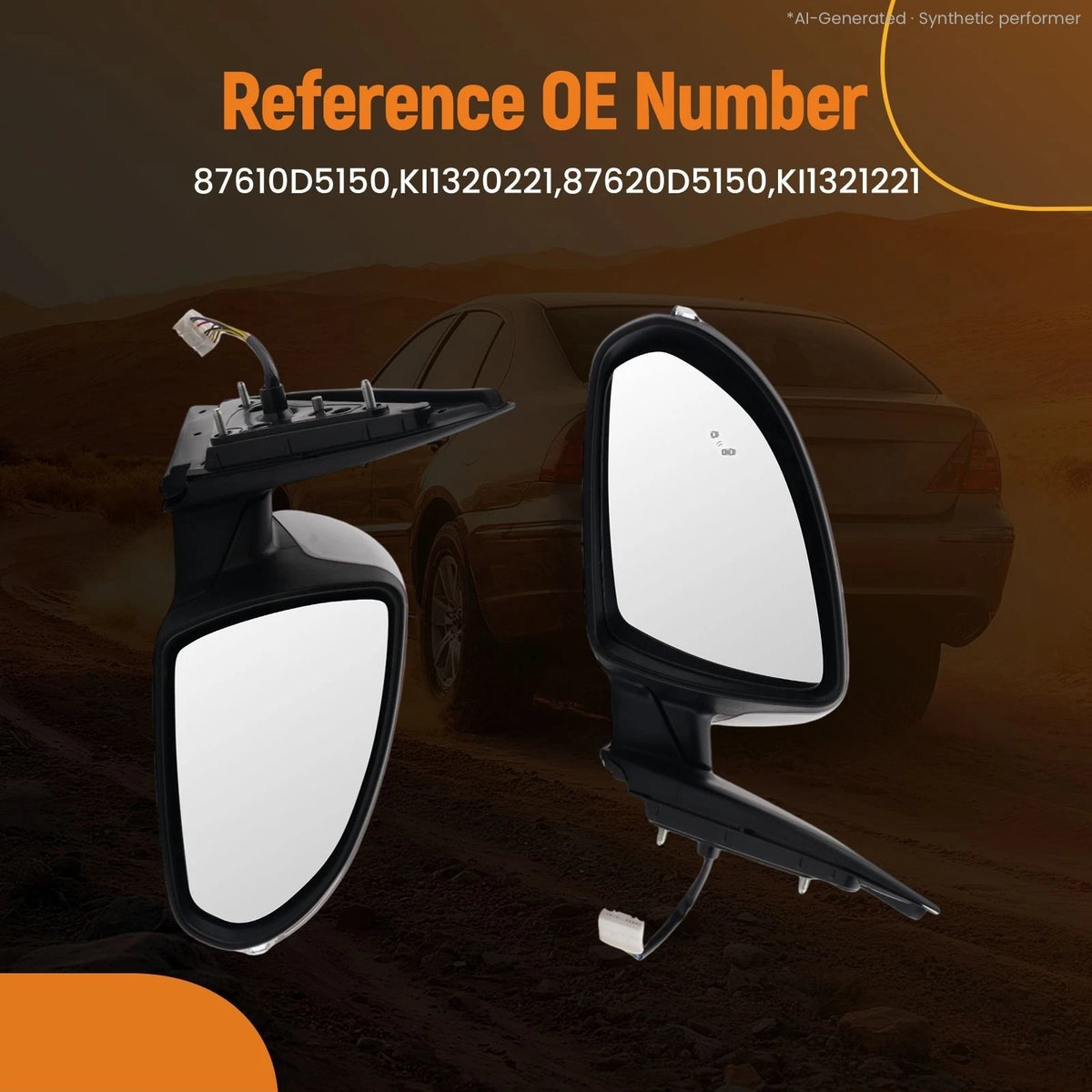 Heated Power Side View Mirror for Kia Optima (2016–2020) 87620D5150