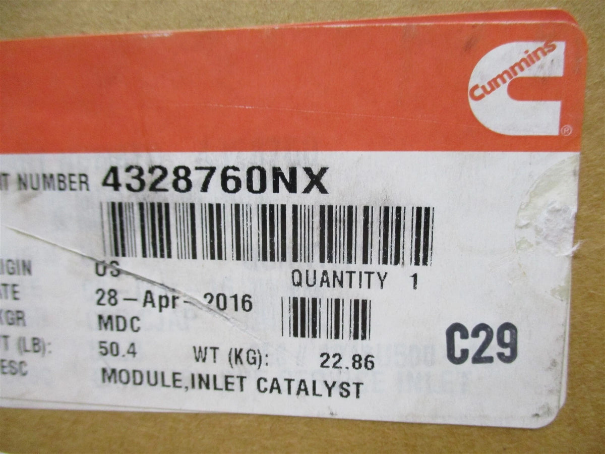 Genuine Cummins DOC ISX Diesel Oxidation Catalyst 4328760, 4328760RX for ISX