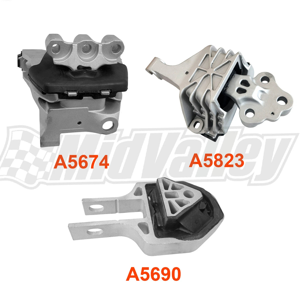 3X Engine & Transmission Torque Strut Mount for Dodge Dart (2013–2016)