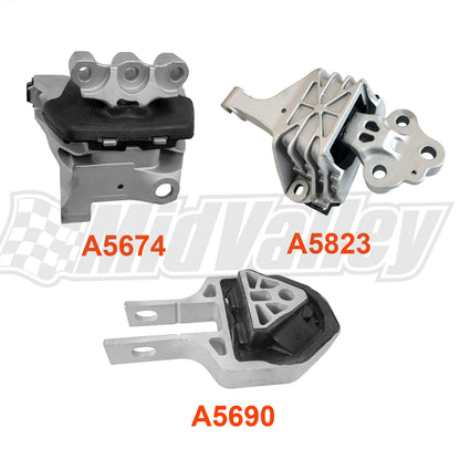 3X Engine & Transmission Torque Strut Mount for Dodge Dart (2013–2016)