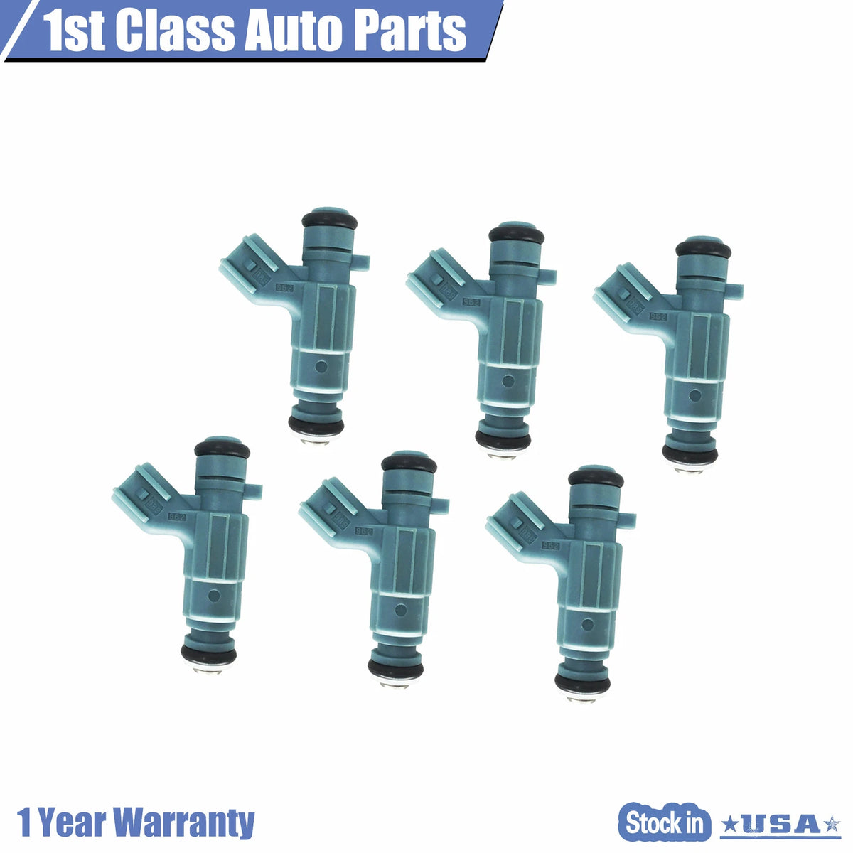 Set of 6 Fuel Injectors for Dodge Stratus Chrysler Sebring 2.7L (1995–2006)