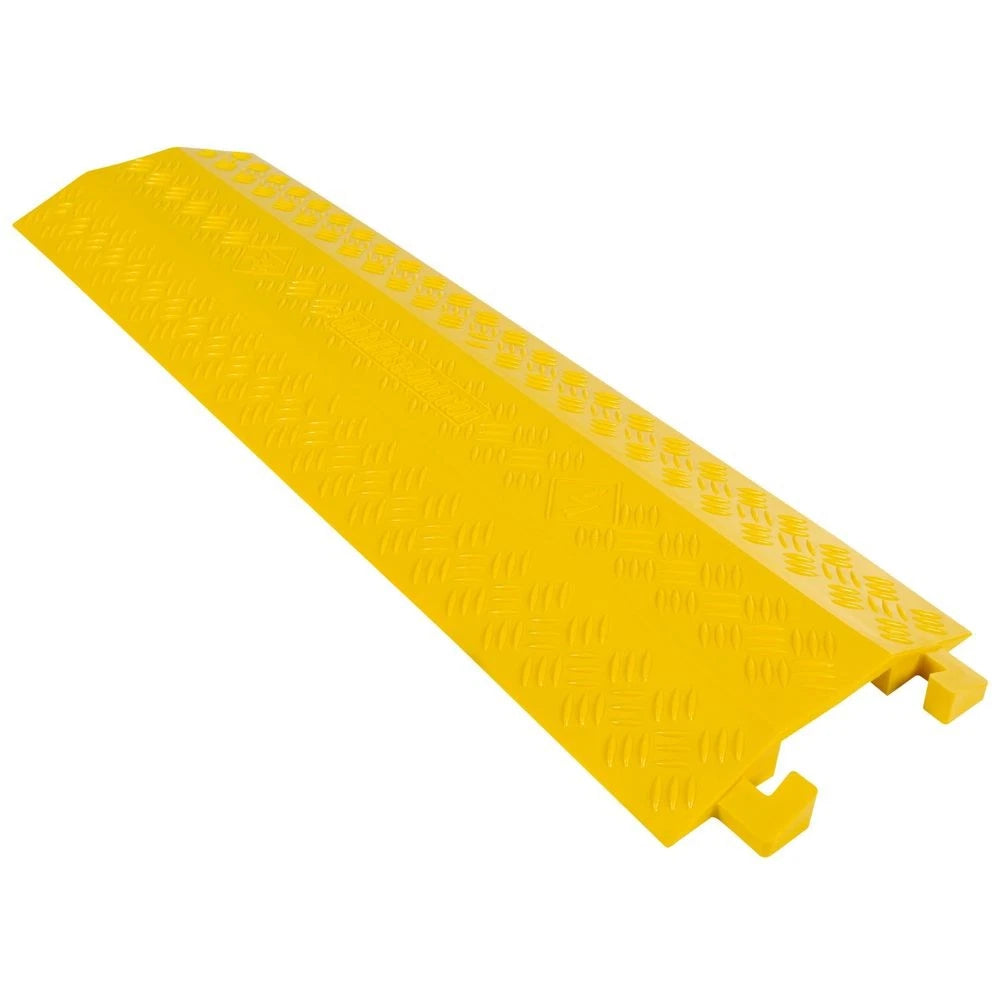 1-Channel Drop Over Cable Ramp Protector for Wire Cords (2,000 lb)