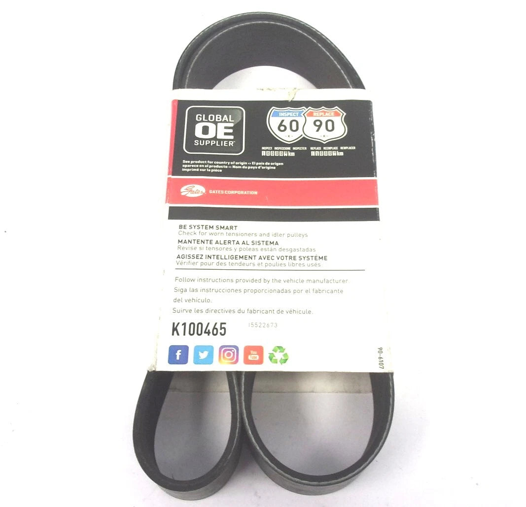Gates Serpentine Micro-V Belt 10PK1181 for K100465 (47" x 1-3/8")