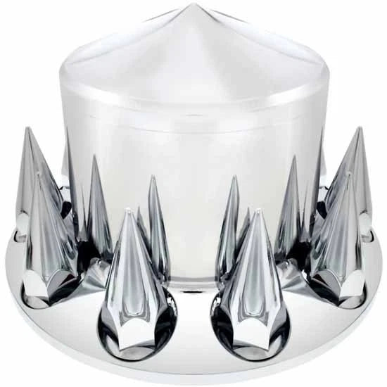 Chrome Pointed Rear ABS Axle Cover for - 33MM Spike Nut