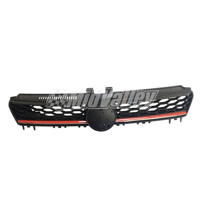 Front Grille for VW MK7 Golf/GTI (2015–Present) - Black w/ Red Trim