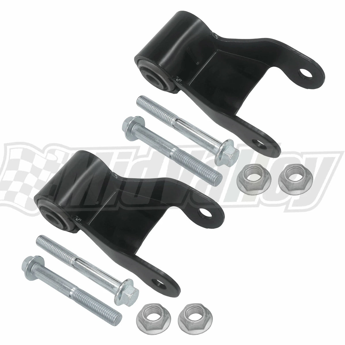 Pair of Rear Leaf Spring Shackle Kit for Dodge Ram 1500 2500 (1994–2001)