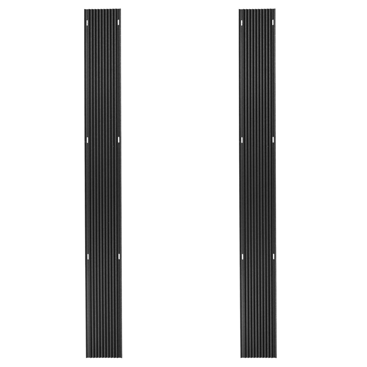 Set of 2 Black Ice Snowmobile Ski Guides for Snowmobiles