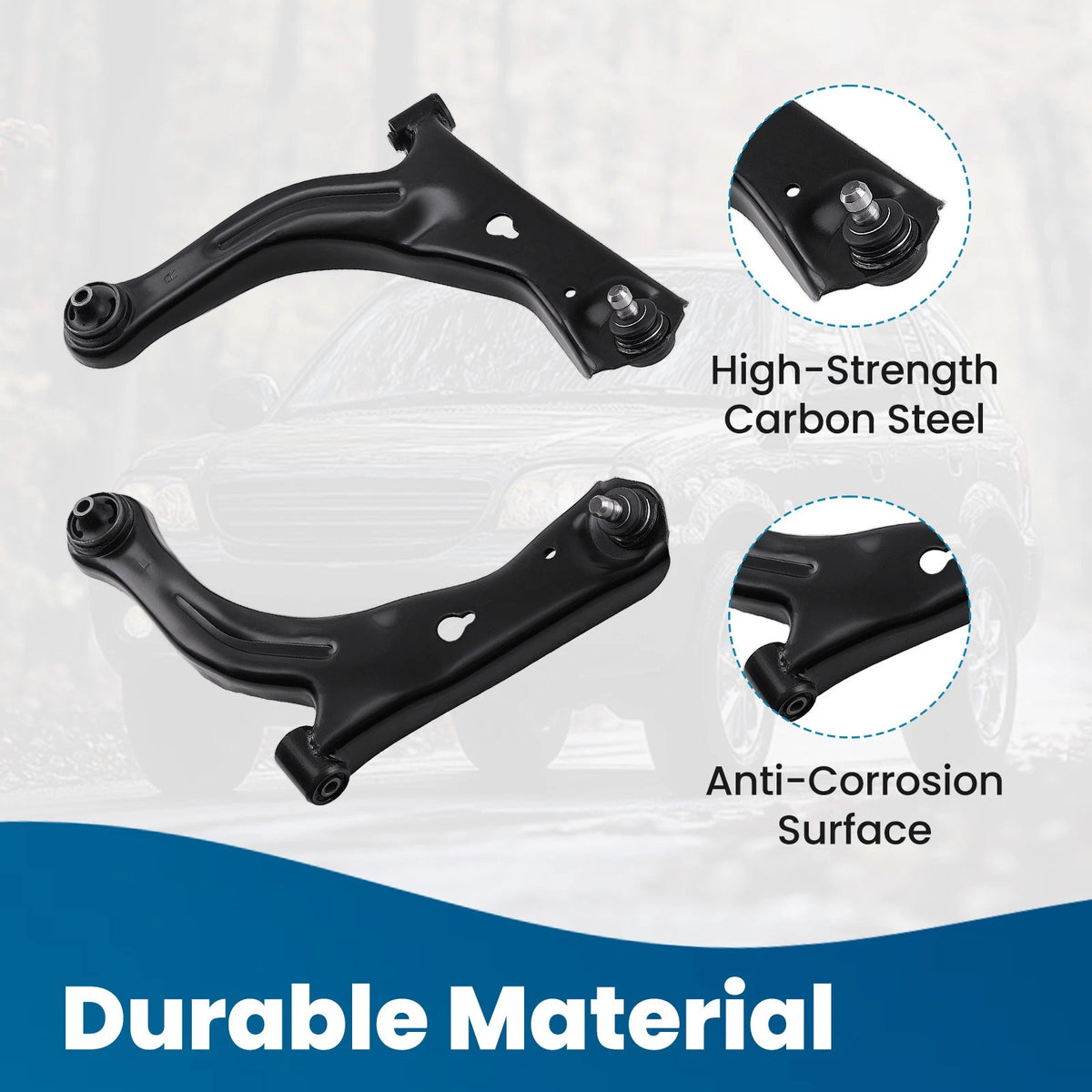 Front Lower Control Arms Sway Bar Links for Ford Escape Mazda Tribute (2001–2004)
