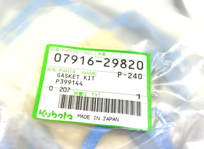 Upper Engine Gasket Kit for Kubota D850 (07916-29820, 07916-24595)