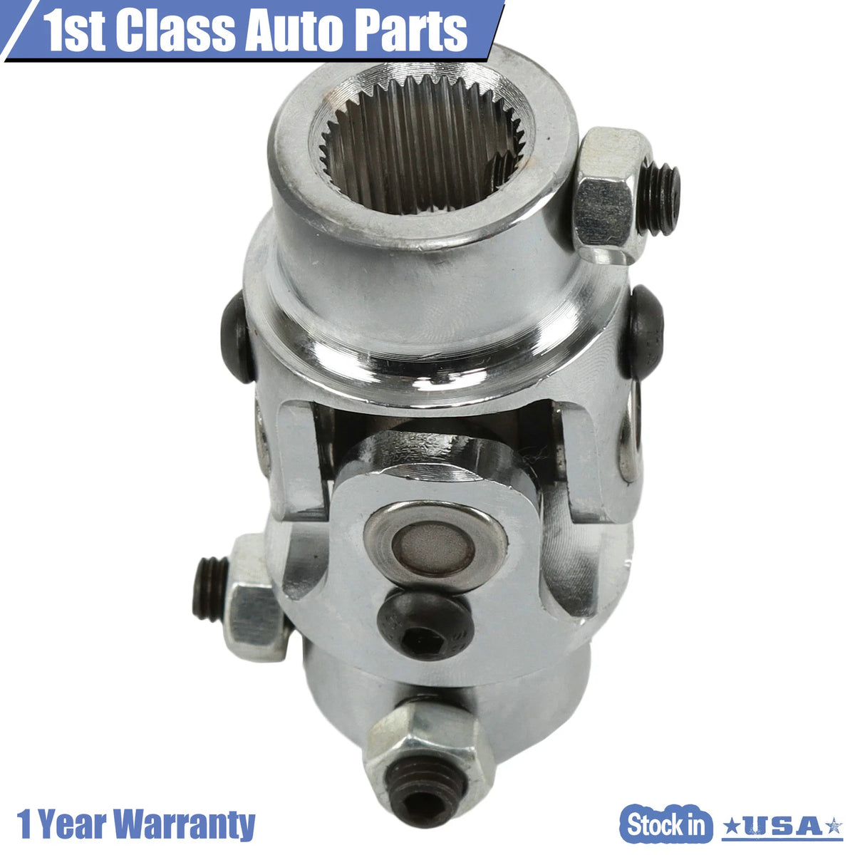 Chrome Steering U Joint for GM Chevy (3/4" DD X 13/16"-36)