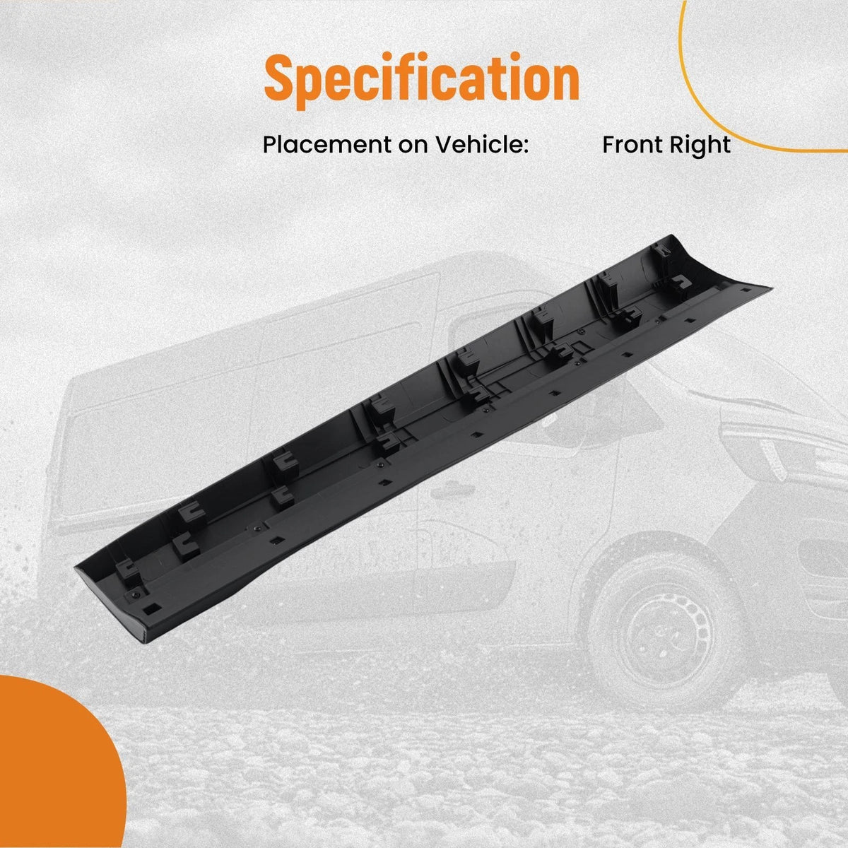 Front Door Molding Trim Right for Hyundai Tucson (2022–2024) 87722N9000