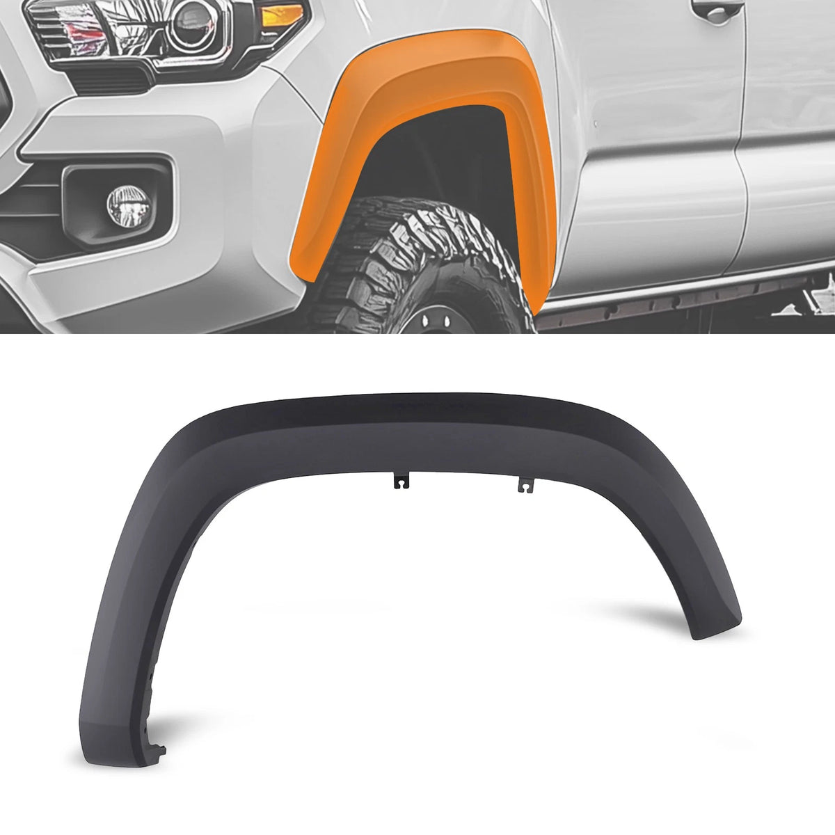 Front Passenger Fender Flare Cover for Toyota Tacoma (2016–2023) 7587104060
