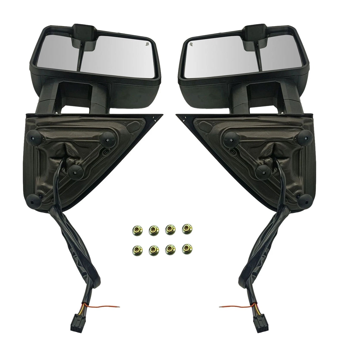 2X Power Heated Tow Mirrors for Chevy Silverado Sierra 1500 2500HD 3500HD