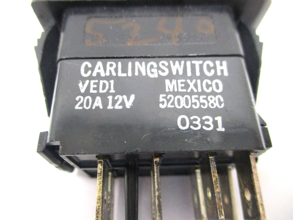 Rocker Switch for Carling Thomas Built Bus (52006603)