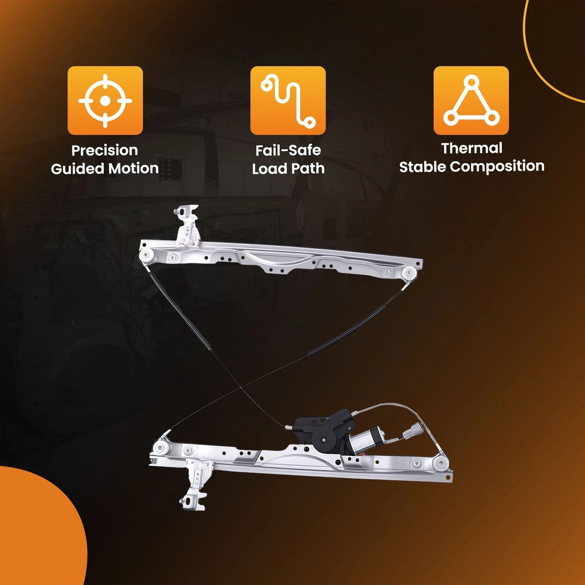 2X Front Left Right Window Regulator for Nissan Armada Titan (2004–2015) 807217S000