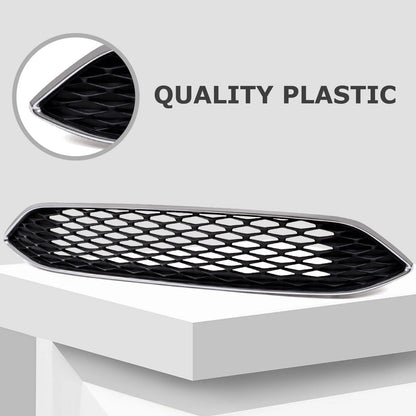 Upper Center Bumper Grille for Ford Focus (2015–2018) W/ Chrome Trim