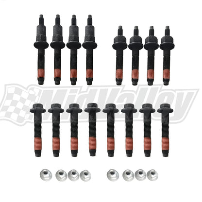 Exhaust Manifold Stud Bolt Nut Kit for Jeep Commander Dodge Chrysler 4.7L