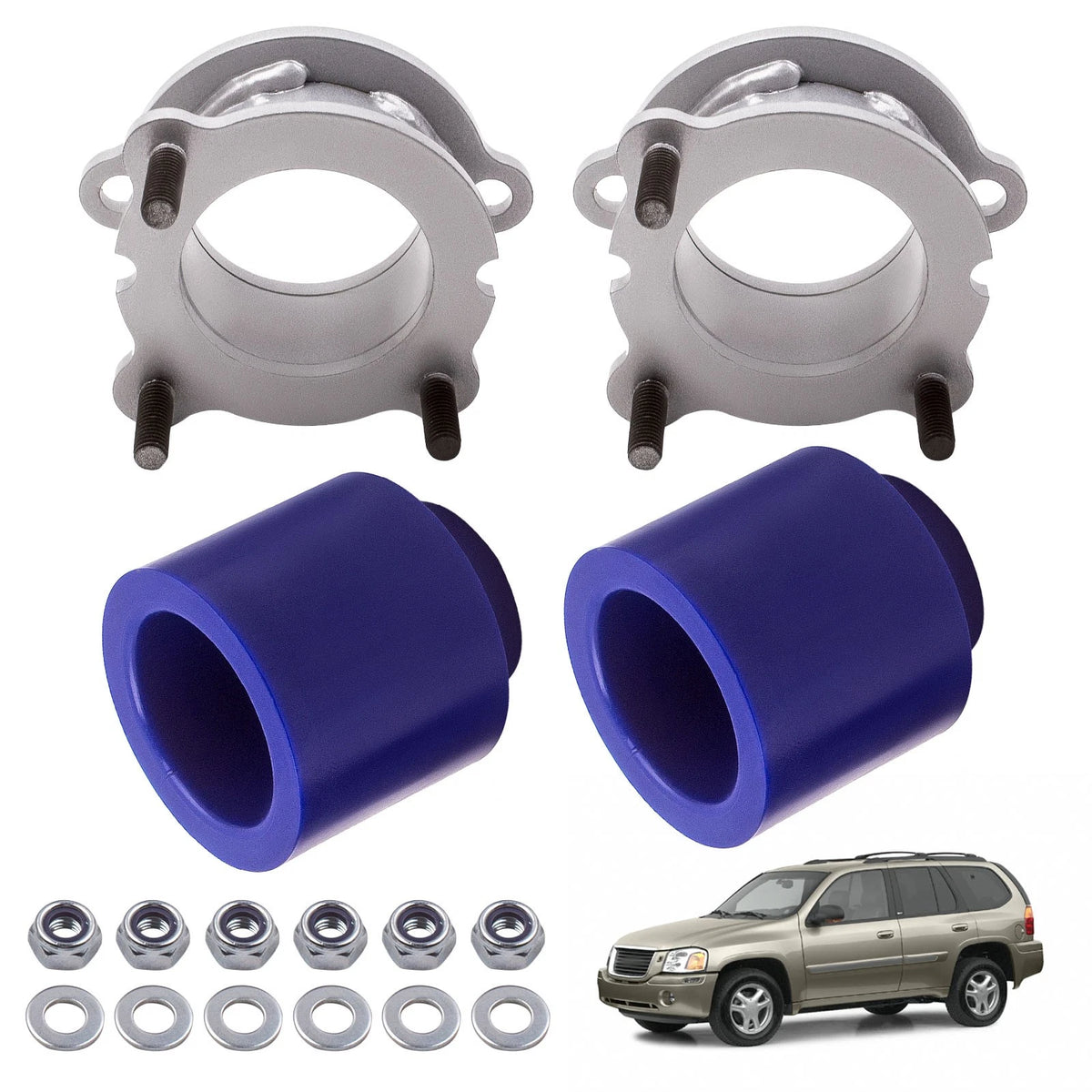 3" Coil Spacer Strut Spacer Set for Chevrolet Trailblazer GMC Envoy (2002–2009)