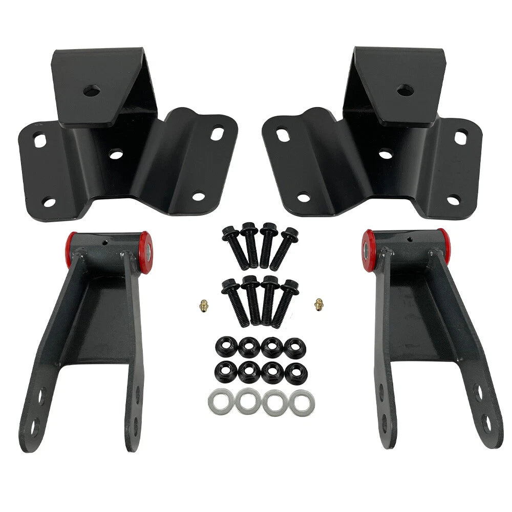 4" Drop Leveling Lowering Shackles Kit for Ford F150 F100 (1973–1996)