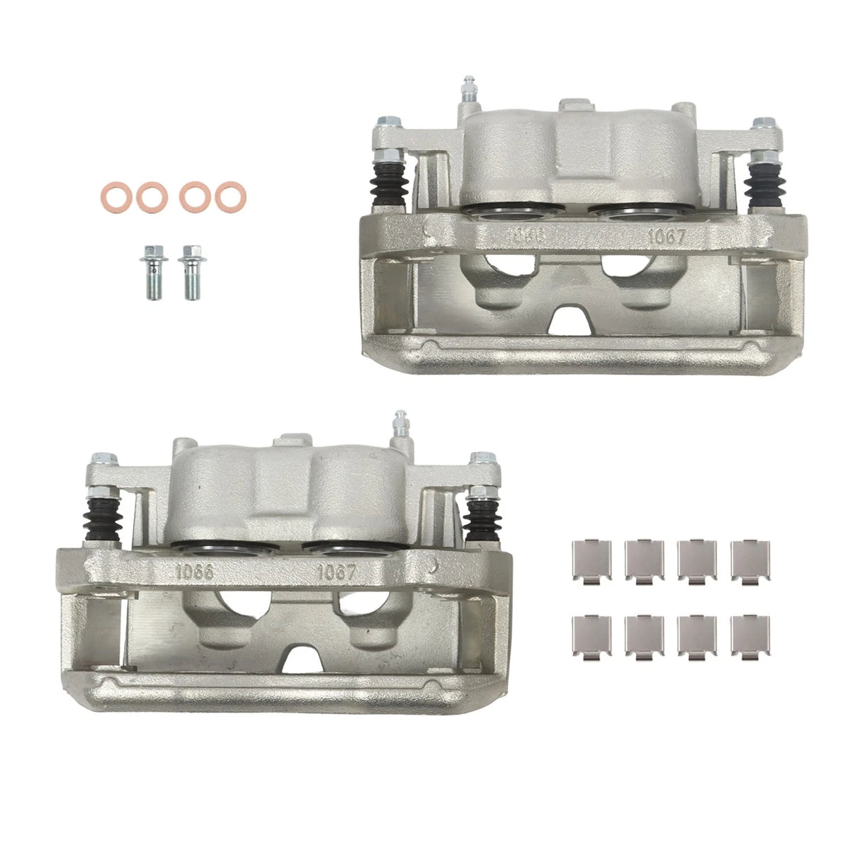 2X Front Brake Calipers w/ Bracket for Ford F-150 Expedition Navigator (2010–2011)