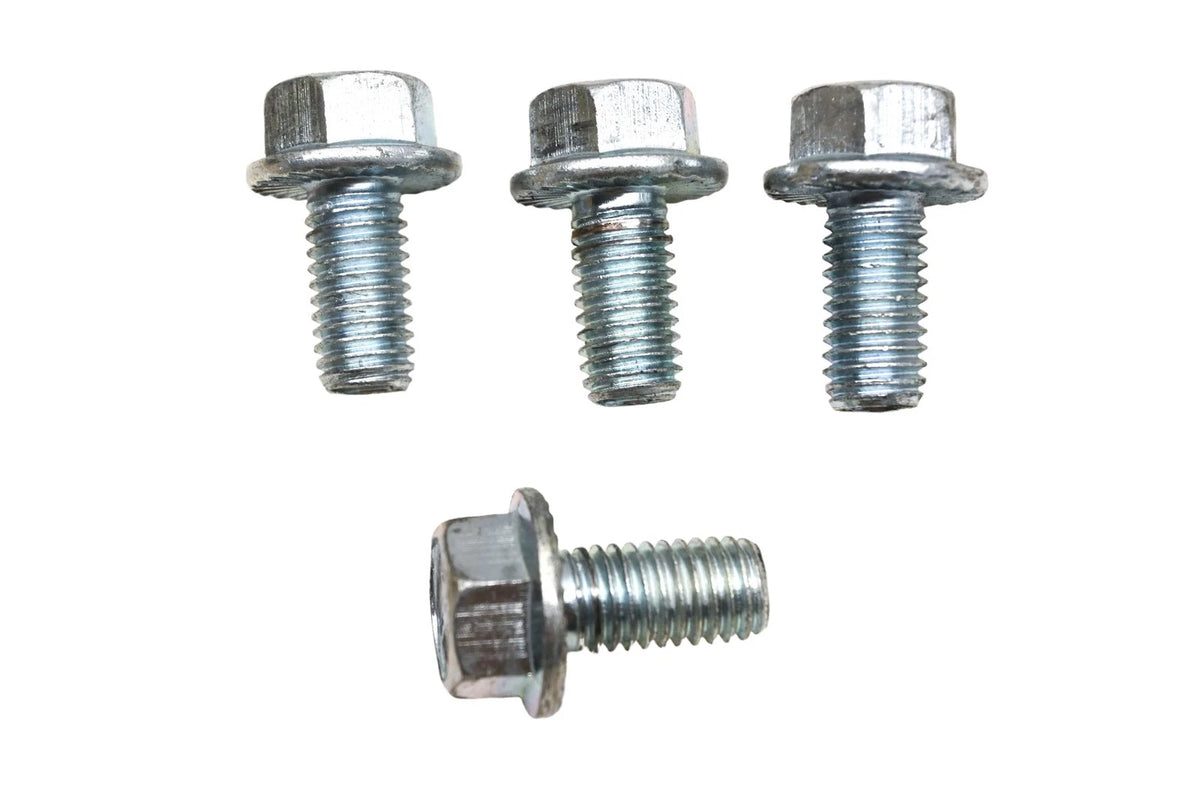 Set of 4 Hex Cap Serrated Flanged Bolts 3/4" x 1/2-13 x 1" Grade 5