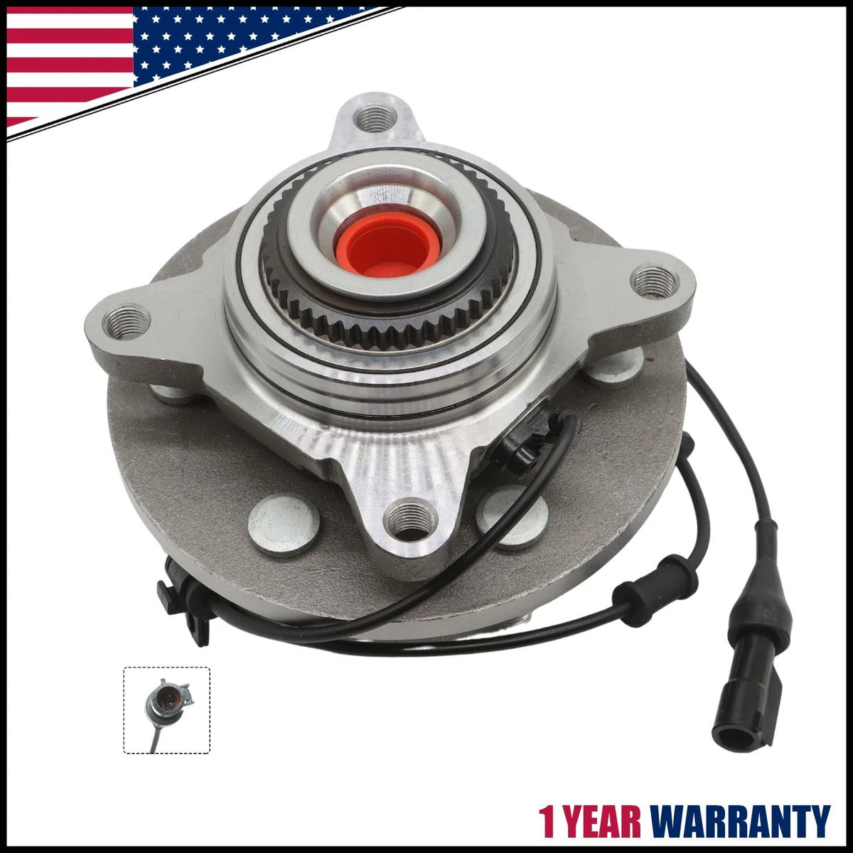 4WD Front Wheel Bearing & Hub Assembly for Ford F-150, Lincoln Mark LT (2004–2008)