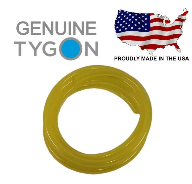 10' Tygon F-4040-A Fuel Line 1/8" ID x 1/4" OD Yellow AAG00007