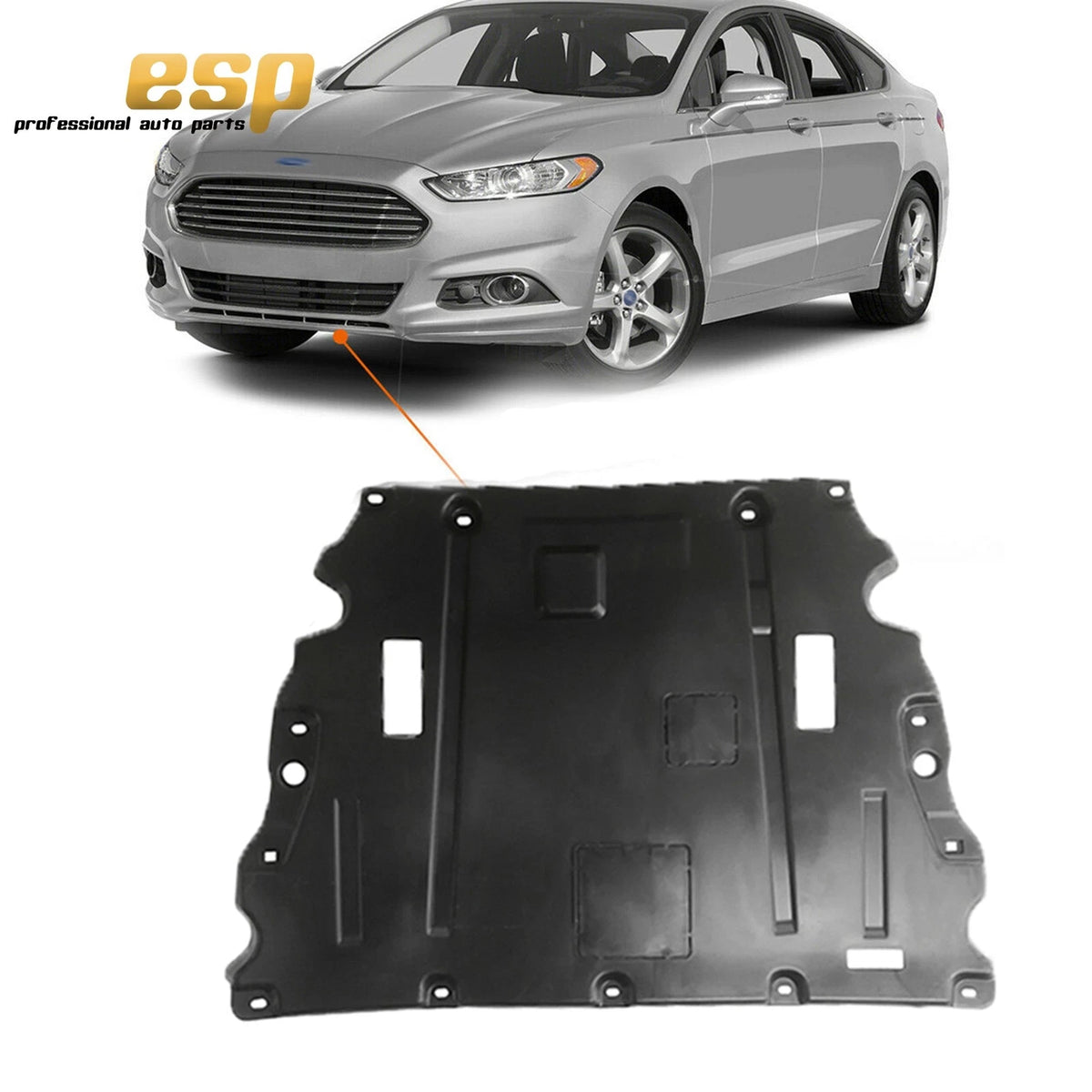 Front Engine Splash Shield for Ford Fusion Lincoln MKZ (2013–2018) FO1228126